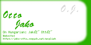 otto jako business card